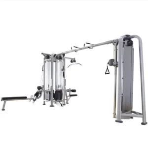 Commercial Five-Person Station Strength Training Machine Pull-Down and Rowing Combination