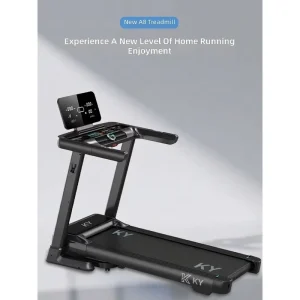 Commercial Grade 3.75HP Motorized Treadmill 16.8km h Smart Bluetooth Running Machine 12 Programs 150kg LED Display Gym