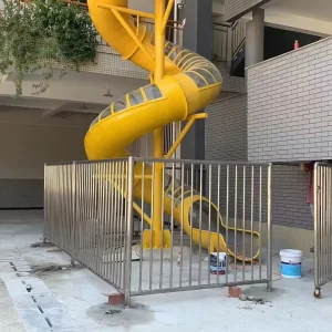 Commercial Grade 304 Stainless Steel Tube Slide Climber Stairs Tunnel for Outdoor Adventure Parks