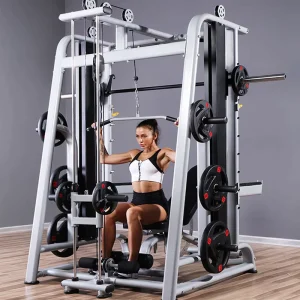 Commercial Grade All In One Smith Machine Multi Function Gym Equipment