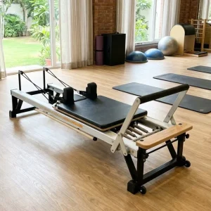 Commercial Grade Aluminum Pilates Reformer with German Springs for Physiotherapy Clinics