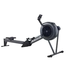 Commercial-Grade Digital Display Foldable Air Rower with 10 Intensity Levels and Fan Resistance System