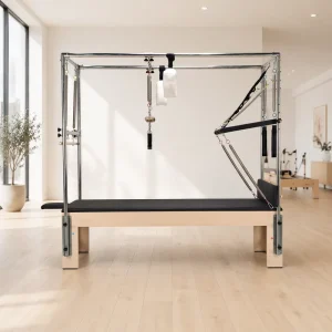Commercial Grade Eco-Friendly Maple Wood Pilates Cadillac Reformer Tower Heavy Duty Training Bed for Pilates Studio