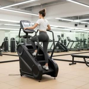 Commercial Grade Electric Stair Climber Stepper with LED Screen and 15 Speed Levels