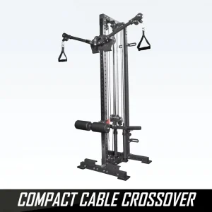 Commercial Grade Heavy-Duty Steel Cable Crossover Machine with Lat Pulldown and Chest Fly