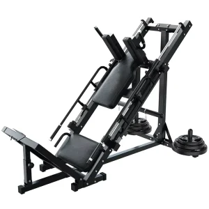 Commercial-Grade Reclining Leg Press Machine Steel Construction for Home Gym Effective in Training Leg and Back Muscles