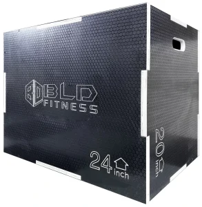 Commercial Grade Solid Wood Plyo Box for Jump Training Adjustable Height Stackable Fitness Equipment
