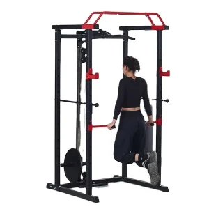 Commercial Grade Stainless Steel Cable Crossover Smith Machine Combo Gym Equipment Multi Functional Chest Arms Core Exercise