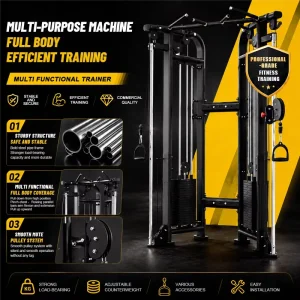 Commercial Grade Steel Lat Pulldown Machine for Home Gym Strength Training LW R022