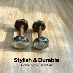 Commercial Grade Walnut Dumbbell Set for Gym Training