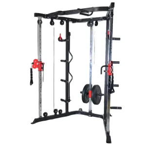 Commercial Gym All in One Fitness Gear Ultimate Smith Squatting Machine Power Rack Mutli Function Station for Home Gym