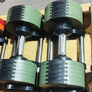 Commercial Gym Cast Iron Adjustable Dumbbell Set, 20 kg to 45 kg