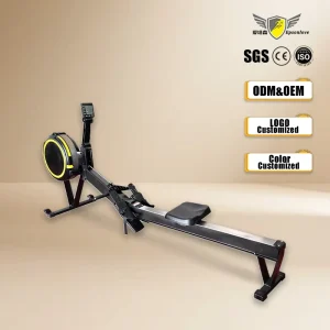 Commercial Gym Dual Function Air Rower 10-Level Resistance Source Factory