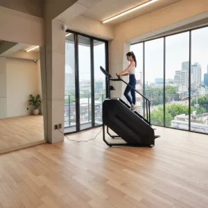 Commercial Gym Electric Stair Climber Stepper with LED Screen and 15 Speed Levels