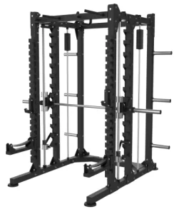 Commercial Gym Equipment All in one Smith Machine with Power Rack Combo Multi functional Squat Rack for Strength Training