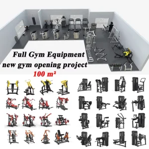 Commercial Gym Equipment Full Set Cardio and Strength Training Machine Package Factory