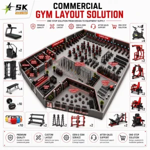 Commercial Gym Equipment Full Set Strength Cardio Package for Fitness Center OEM ODM China Supplier