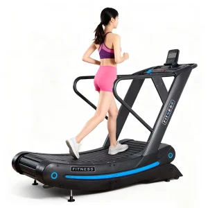 Commercial Gym Exercise Cardio Workout Non Motorized Manual Curved Treadmill Machine for Home Use