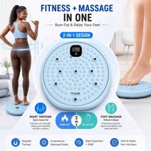 Commercial Gym Fitness Equipment Exercise Machine Waist Twisting Disc Daily Workout Exercise Gear Fitness Massage Board Waist