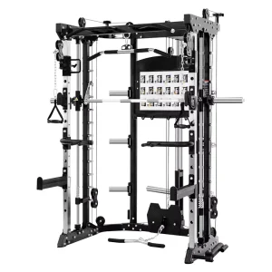 Commercial Gym Fitness Equipment Multi Function Power Cage Cable Crossover Smith Machine Gym Squat Rack Xr1001