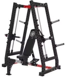 Commercial Gym Fitness Equipment Multi Functional Dual System Smith Machine Shoulder Chest Press Inclined Bench Leg Abs