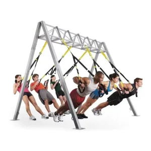 Commercial Gym Functional Suspension Training Rack with Overhanging Straps