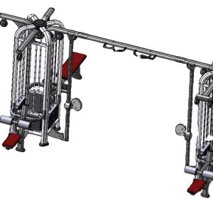 Commercial Gym Integrated Strength Training 8-Station Fitness Equipment