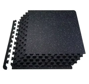 Commercial Gym Rubber Flooring Mat Anti Slip Shock Absorbing Speckled Floor Tile for Gym Rubber Floor Roll