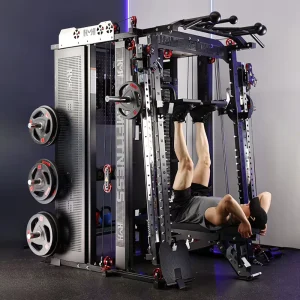 Commercial Gym Smith Machine Multi-Functional Strength Trainer Heavy-Duty Fitness Equipment