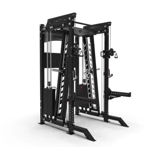 Commercial Gym Strength Training Incline Converging Chest Press Smith Machine with Power Rack