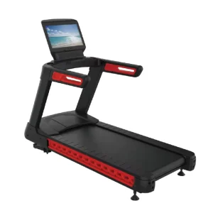 Commercial Gym Treadmill High Motor 3.0HP Foldable Portable Cardio Equipment HD Screen Auto Incline Solar Battery Steel Material