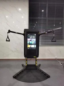 Commercial Gym Wall-Mounted Adjustable Wooden Pull-Up Bar with Triceps Trainer