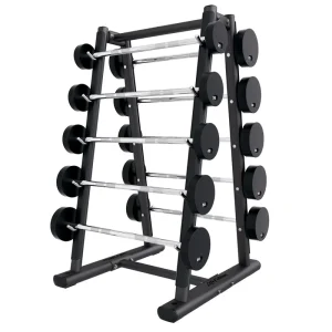 Commercial High-Strength Steel Fixed Barbell Rack and Squat Stand