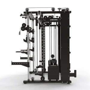Commercial Home Gym All-in-one Multi-function Smith Machine Strength Training Hack Squat Power Rack Pulldown