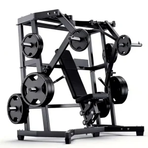 Commercial Home Gym Equipment Set Including Independent Arm Wide Angle Chest Press for Strength Training
