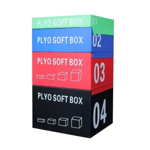 Commercial Indoor Adjustable Eco-Friendly PVC Soft Plyometric Jump Box Four-in-One