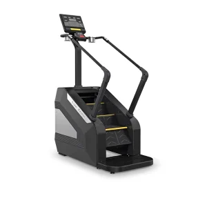 Commercial Indoor Steel Stair Climber Stepper with Plug-In Pedal Activation and Emergency Stop