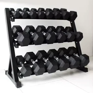 Commercial Iron Dumbells 10kg 15kg 20kg Hex Exercise Free Weight Gym Equipment Fitness Rubber Hex Dumbbell