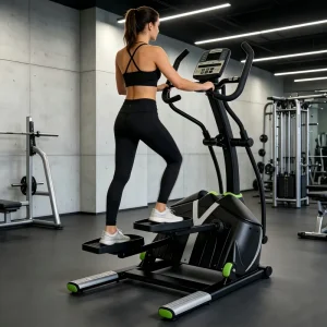 Commercial Lateral Elliptical Trainer Self-Generating EMS Cardio Machine for Gym