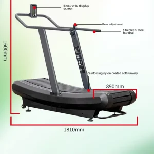 Commercial Manual Curved Running Machine Non Power Cardio Treadmill High Mechanical Motor Driving Home Exercise