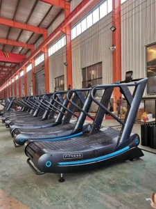 Commercial Manual Curved Treadmill Non Motorized Running Machine Gym Fitness Equipment for Cardio Workout