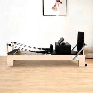 Commercial Maple Wood Pilates Reformer Machine for Home Gym