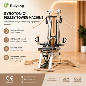 Commercial Maple Wood Pulley Tower Combination Unit for Fitness Studio
