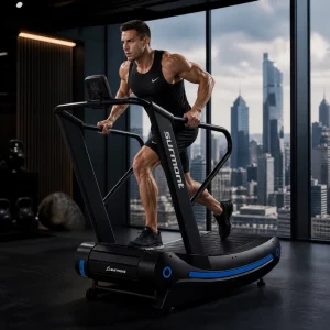 Commercial Mechanical Magnetic Resistance Curved Treadmill