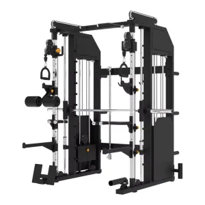 Commercial Multi-Functional Trainer Heavy-Duty Power Rack with Dual Cable System for Home Gyms