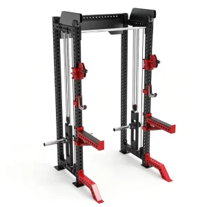 Commercial Multi-Power Rack Smith Machine with Cable System and Optional Attachments