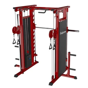 Commercial Multi Smith Machine Functional Trainer Dual Pulley Adjustable Cable Crossover
