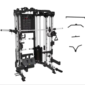 Commercial Multifunctional Smith Machine with 100kg x 2 Weight Stack, CE Certified