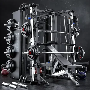 Commercial Multifunctional Training Machine, Smith Machine Gym Equipment, Steel Strength Training Machine
