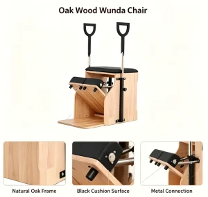 Commercial Oak Wood Wunda Chair W18 Adjustable Pilates Training Equipment for Studio